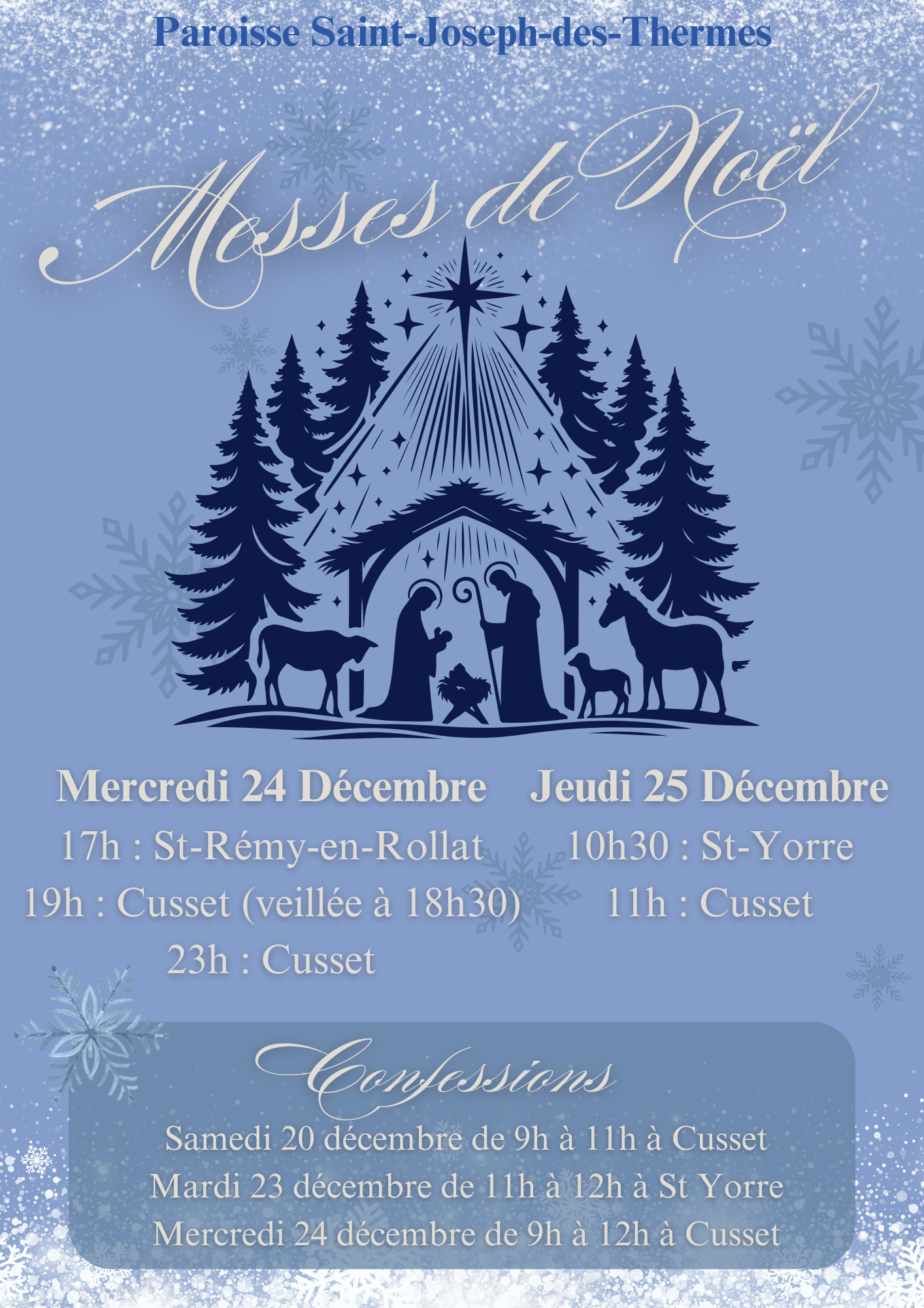 Messes Noël 2025 SJT